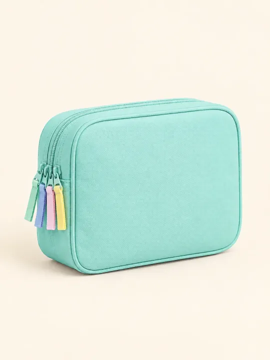 Udfoldelig makeuptaske med vindue