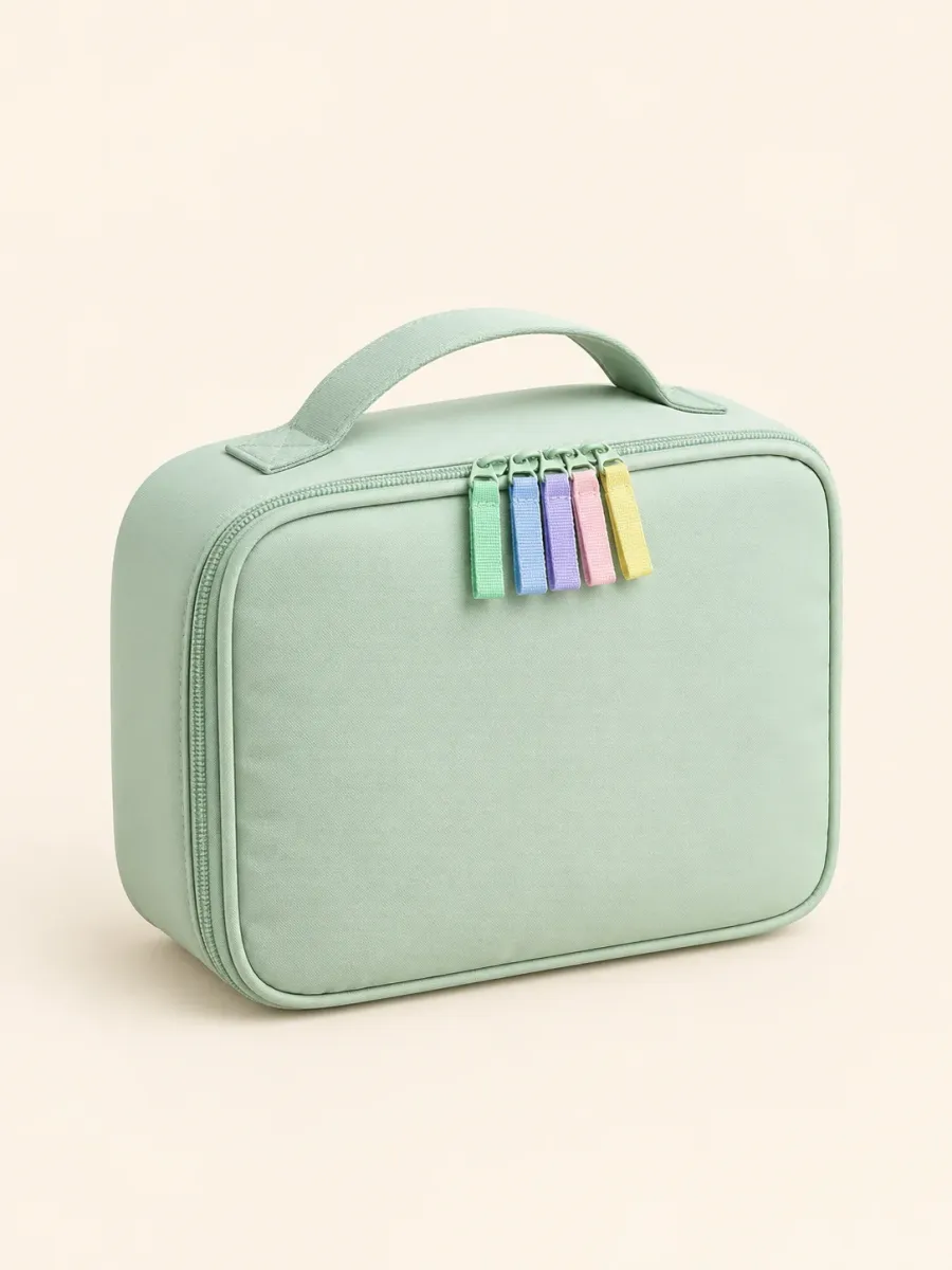 Femtrins makeuptaske, der foldes ud — produktvisning