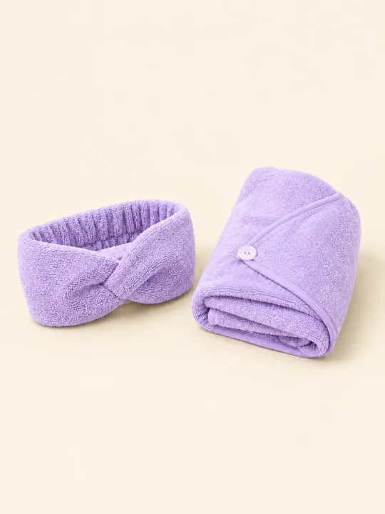 Hårbånd og turban-duo