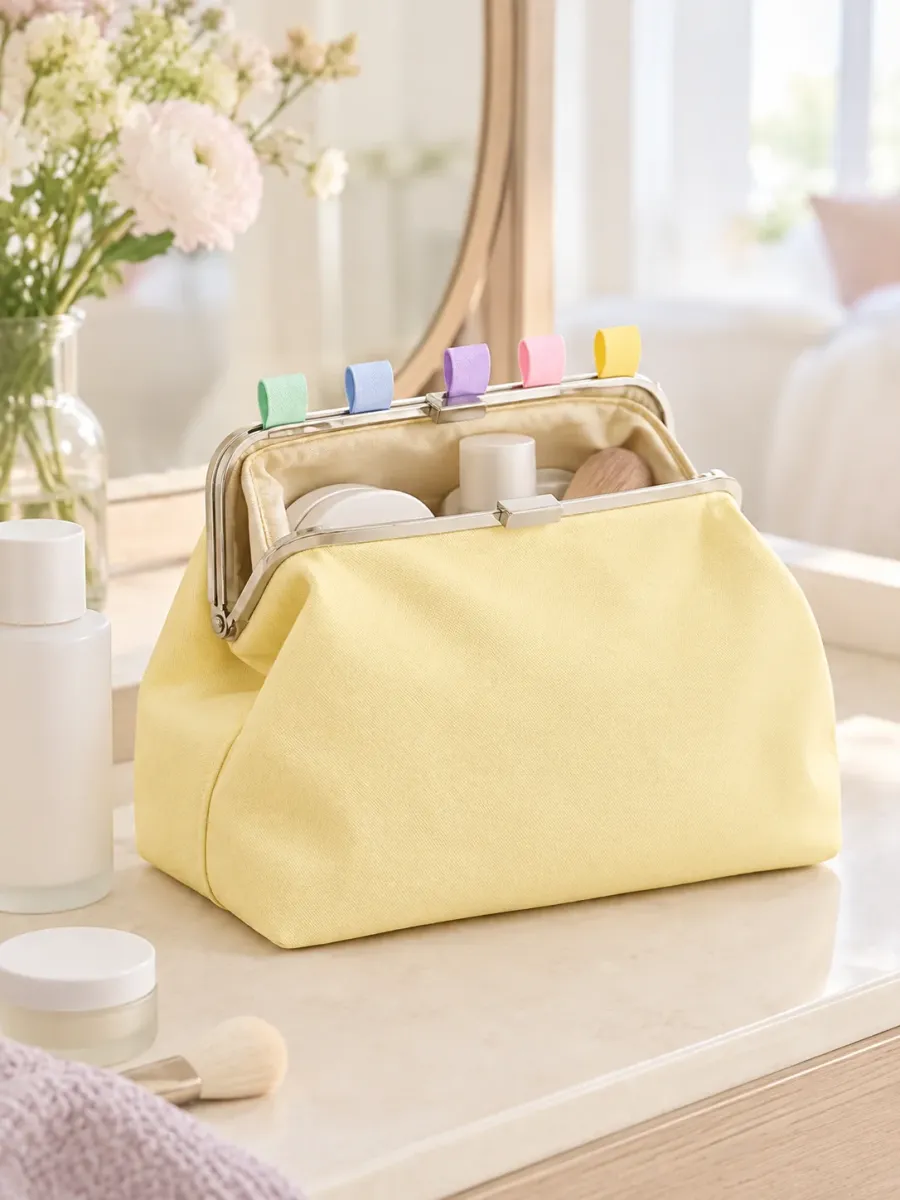 Hinged Frame Pouch — i bruk